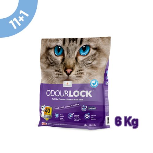 Pack Areia Odourlock "Lavender Field" 6Kg - 11+1 Oferta