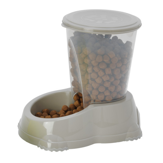 Comedouro "Smart Snacker Jumbo" - 3000Ml / 28,8X19,3X26,4 Cm - Warm Grey