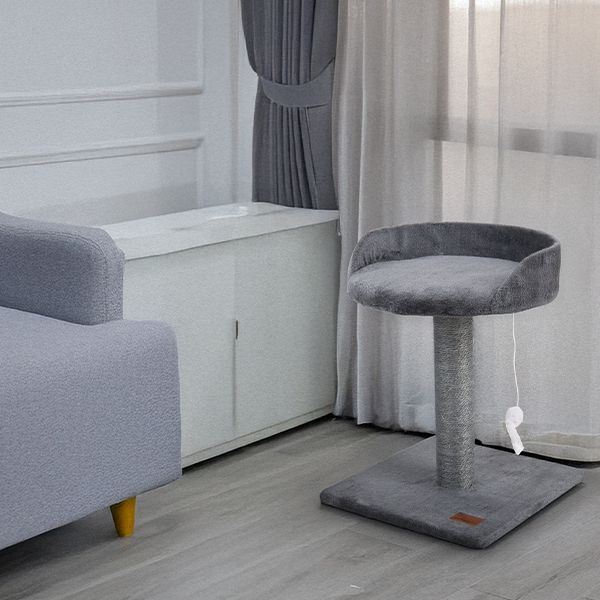 Pawppin' - Arranhador "Lounge" - 30X30X45 Cm - Cinza
