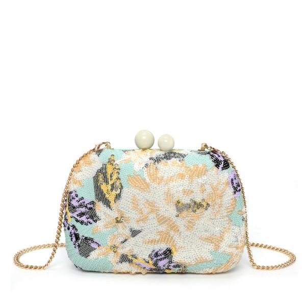 Pochette de senhora com padrão florido