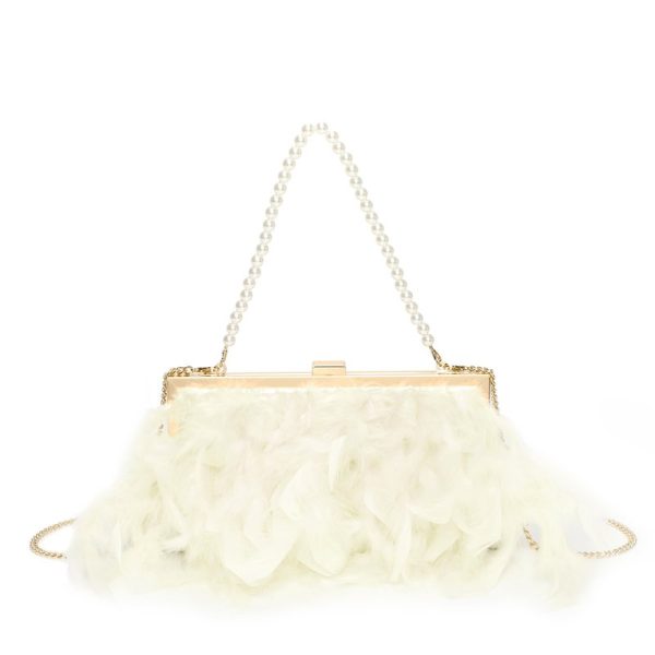 Pochette de senhora com penas