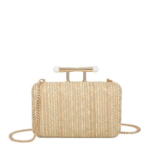Pochette de senhora em ráfia