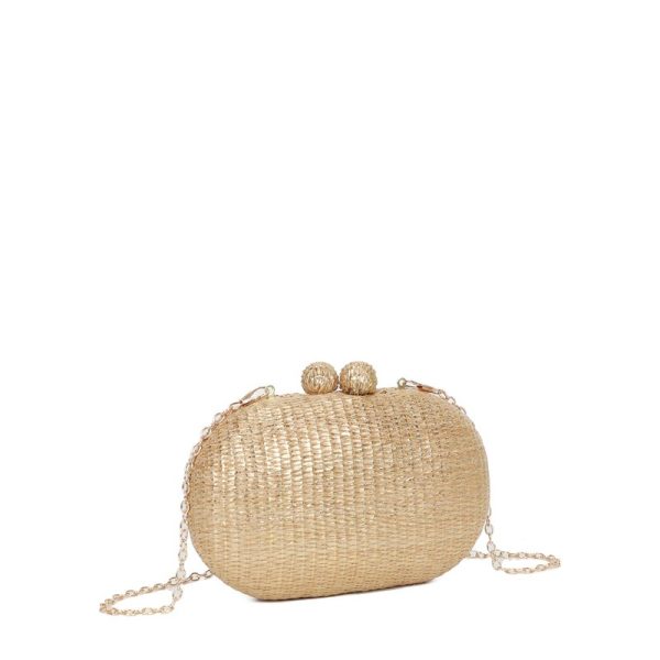 Pochette de senhora em ráfia