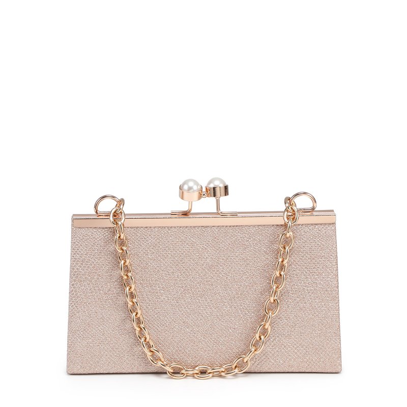 Pochette de senhora em tecido brilhante