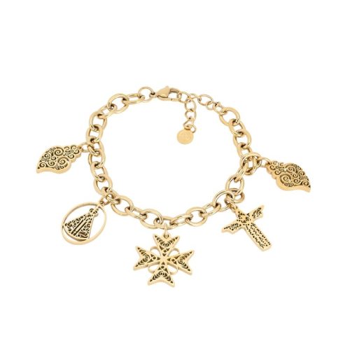 Pulseira Glamour com pendentes