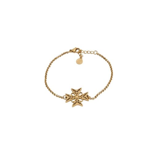 Pulseira Glamour cruz de malta