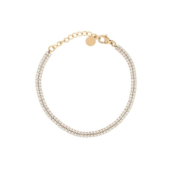 Pulseira Riviera dupla com zircônias