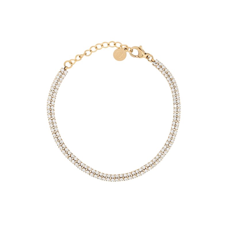 Pulseira Riviera dupla com zircônias