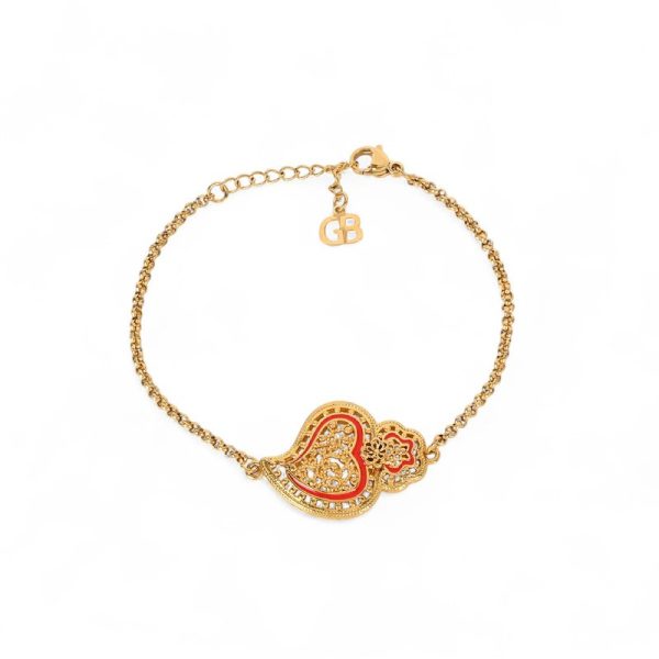 Pulseiras Encantos com coração