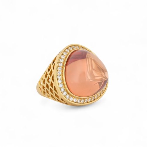 Anel BeLove com pedra triangular
