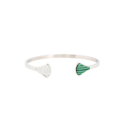 Pulseira Glamour aberta com pedras