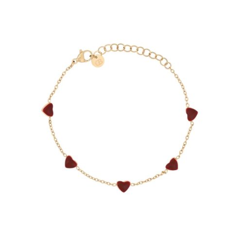 Pulseira corações em aço