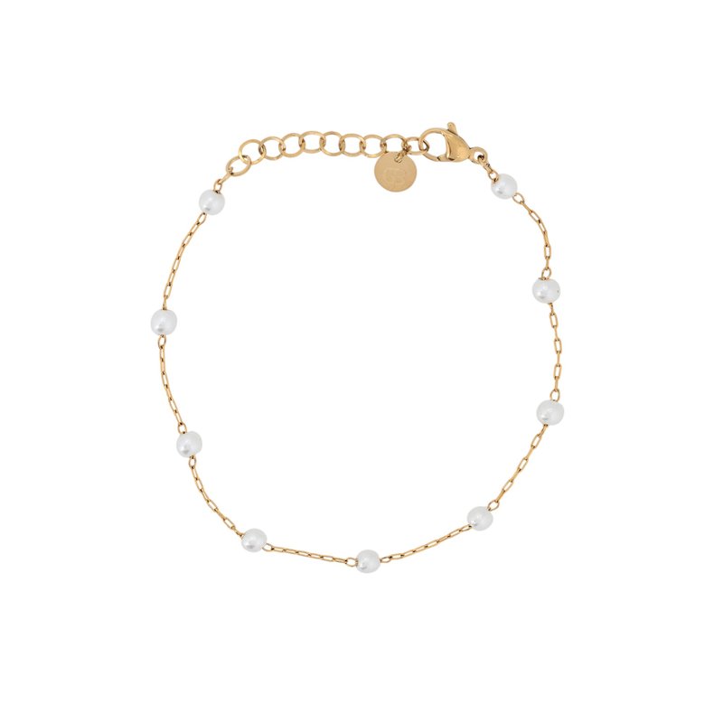 Pulseira com pérolas pequenas