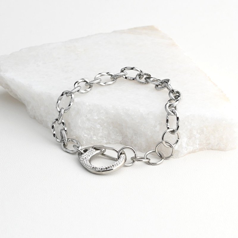Pulseira Glamour fecho com brilhantes