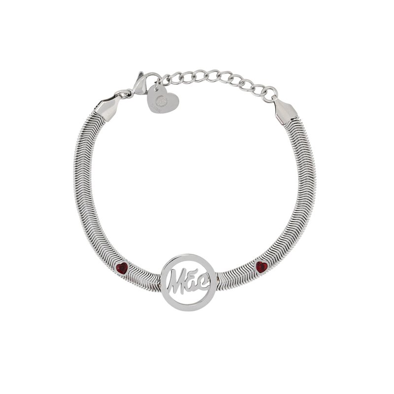 Pulseira Glamour Mãe e corações