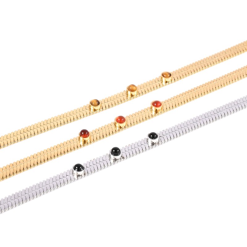 Pulseira Glamour malha snake