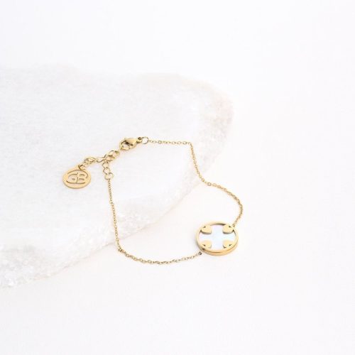 Pulseira em aço corações