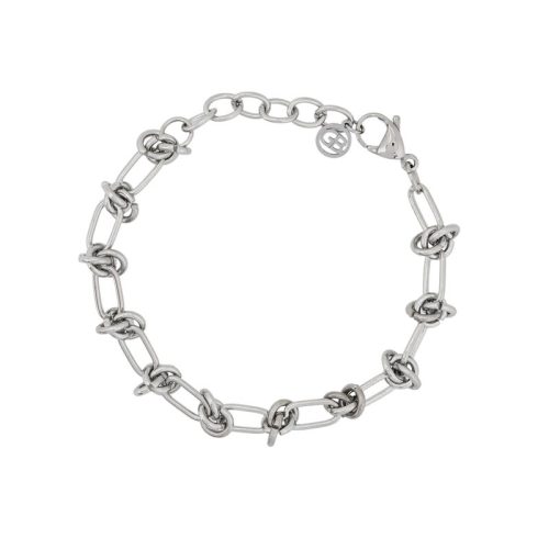 Pulseira em aço com nó