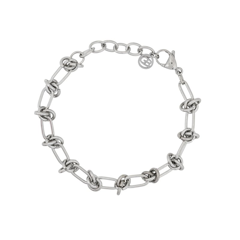 Pulseira em aço com nó