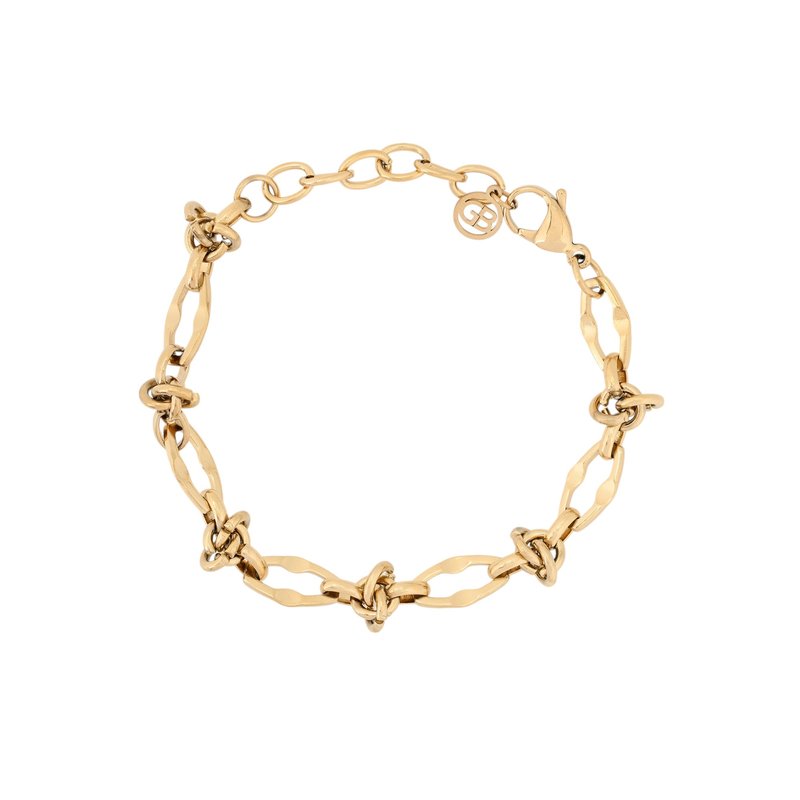 Pulseira em aço entrelaçados