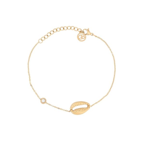 Pulseira em aço concha