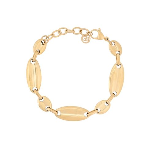 Pulseira em aço elos compridos