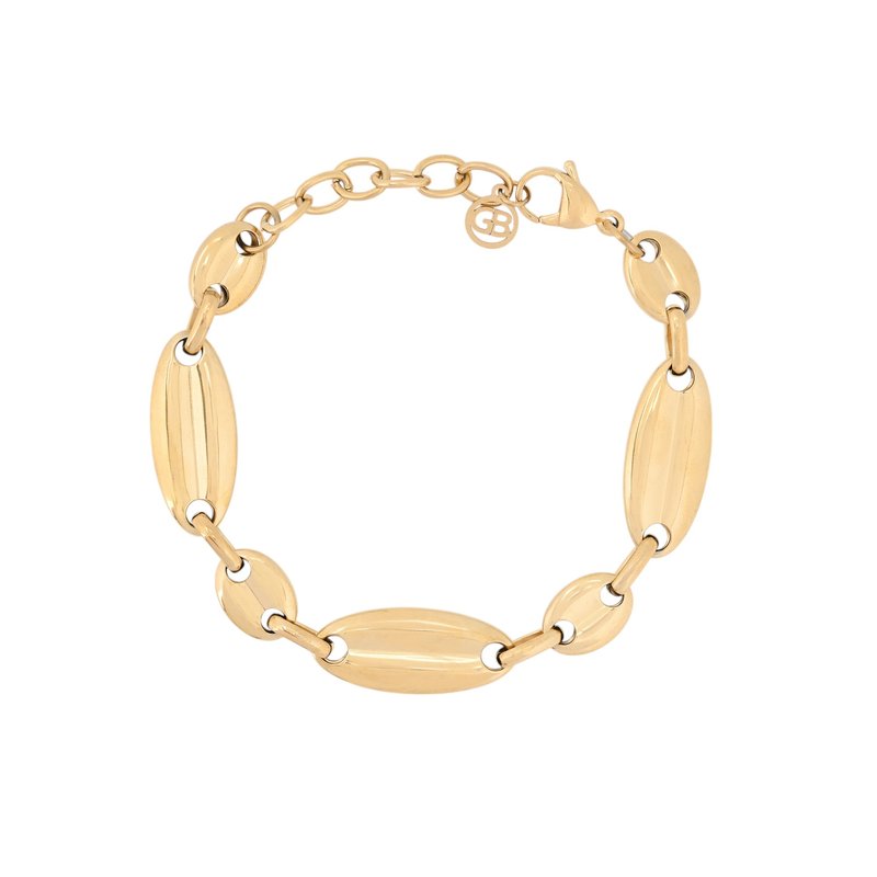 Pulseira em aço elos compridos