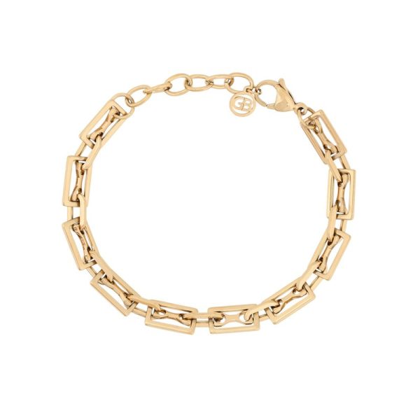 Pulseira em aço retângulos