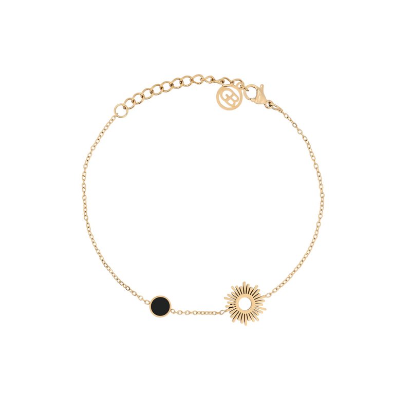 Pulseira em aço sol com pendente