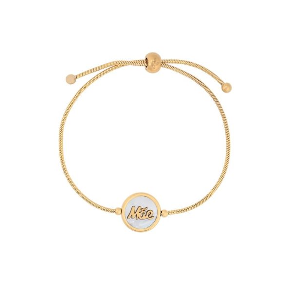 Pulseira ajustável em aço mãe