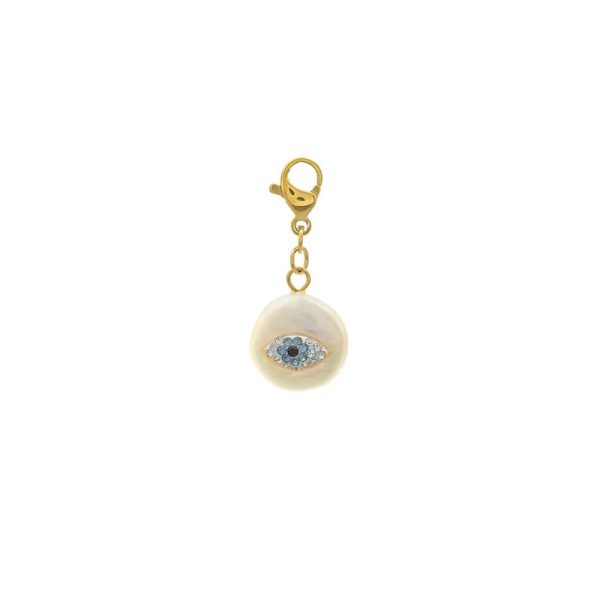 Charm Pendent redondo com olho