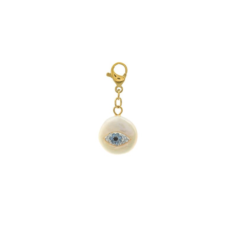 Charm Pendent redondo com olho