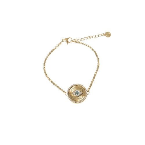Pulseira em aço olho e textura