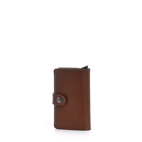 Porta cartões em pele com divisórIa para moedas