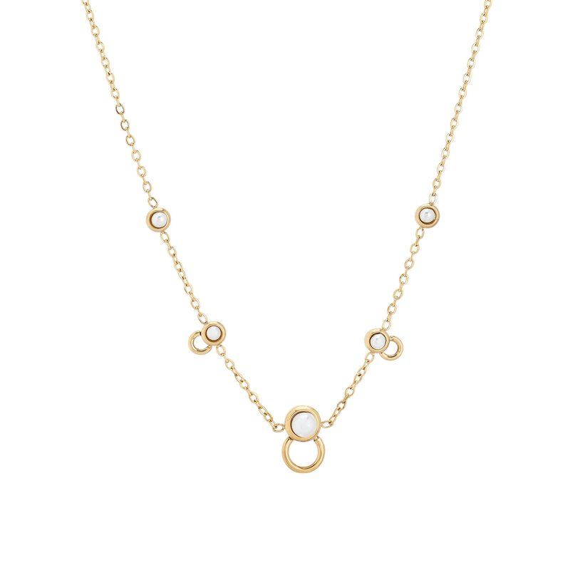 Elegância Simples com Colar em Aço e Pérolas