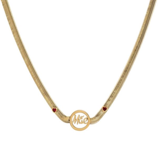 Colar Glamour Mãe e corações