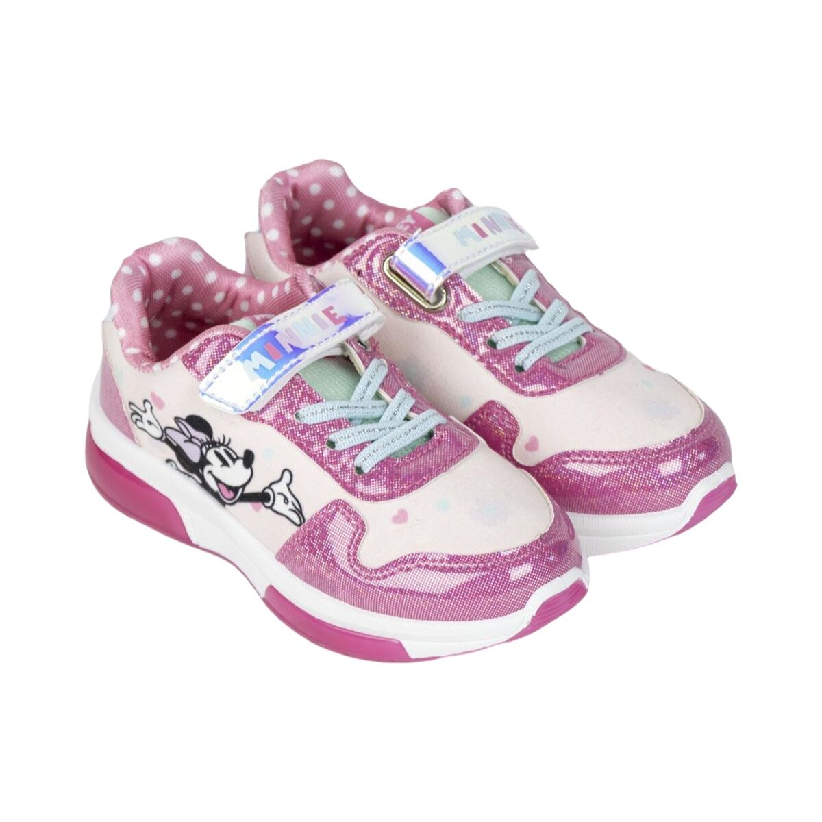 Sapatilhas Desportivas com LED Minnie Mouse Cor de Rosa
