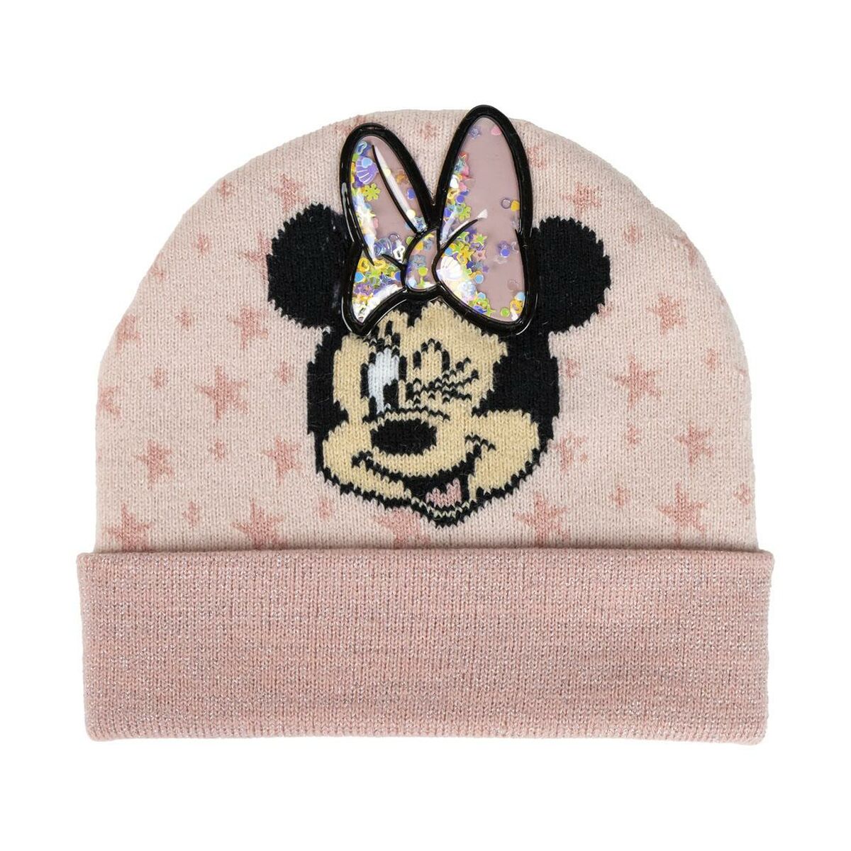 Gorro Infantil Minnie Mouse Cor de Rosa (Tamanho único)