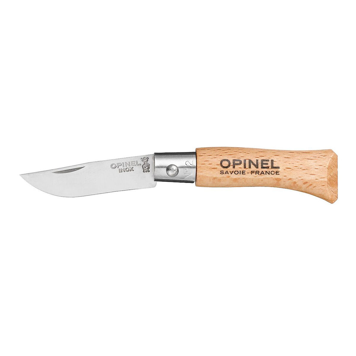 Navalha Opinel Nº2 Aço inoxidável madeira de faia 3,5 cm