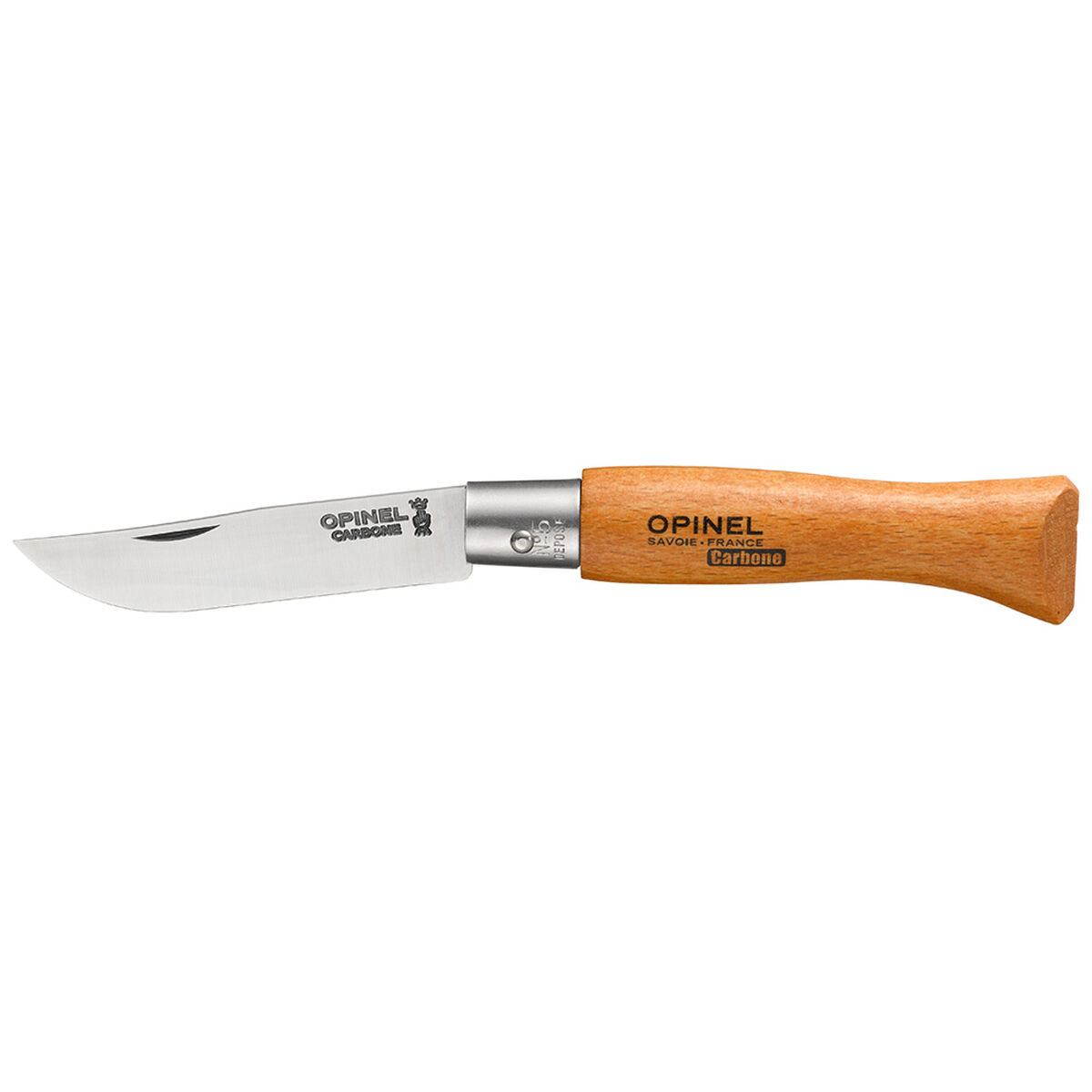 Navalha Opinel nº5 Aço com carbono madeira de faia 6 cm
