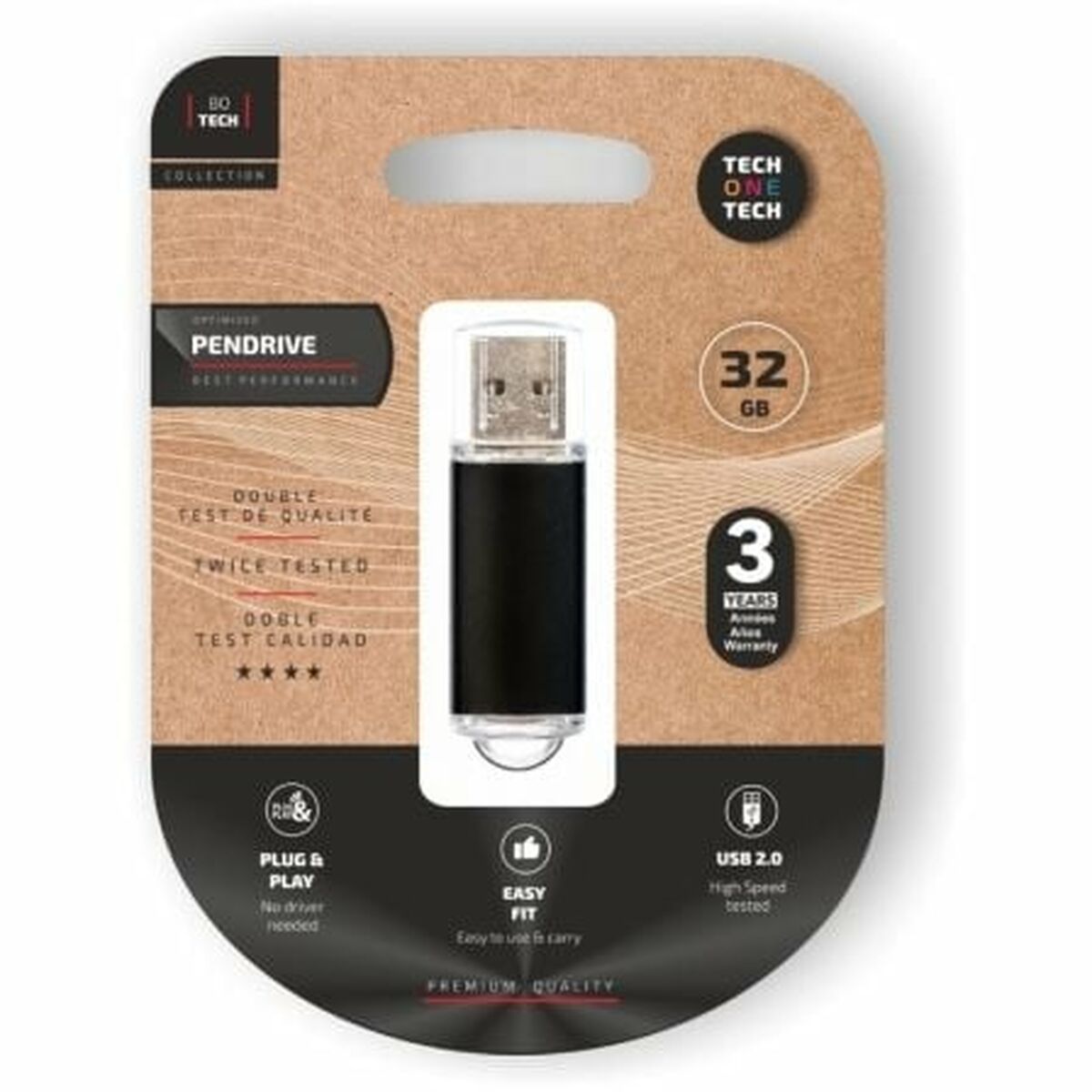 Memória USB Tech One Tech TEC3008-32 Preto 32