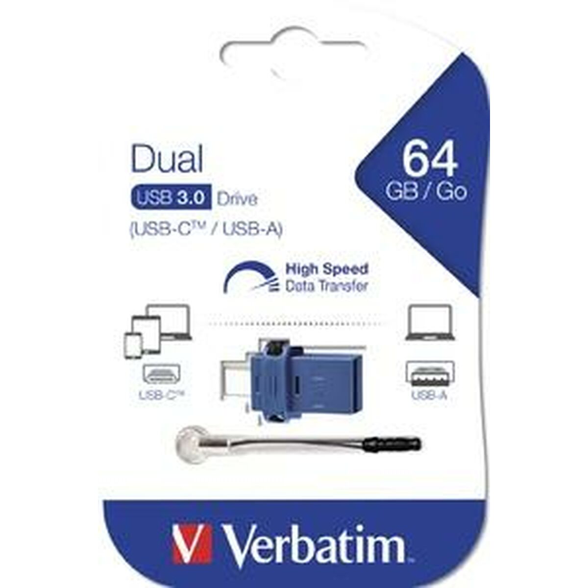 Memória USB Verbatim 49967 Azul 64