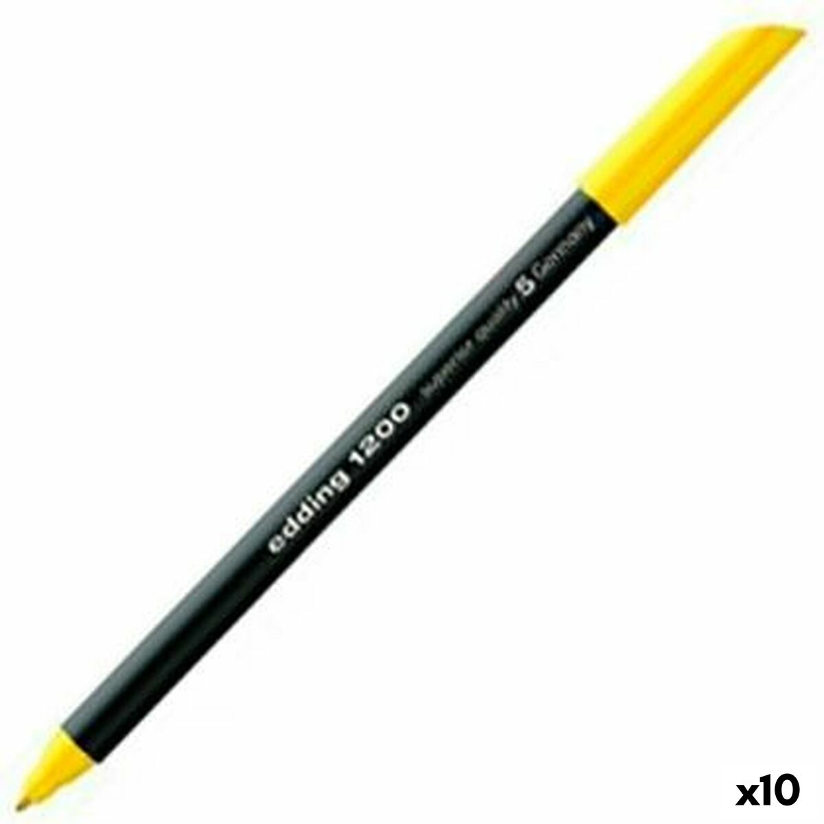 Rotuladores Edding 1200 Amarelo 10 Unidades