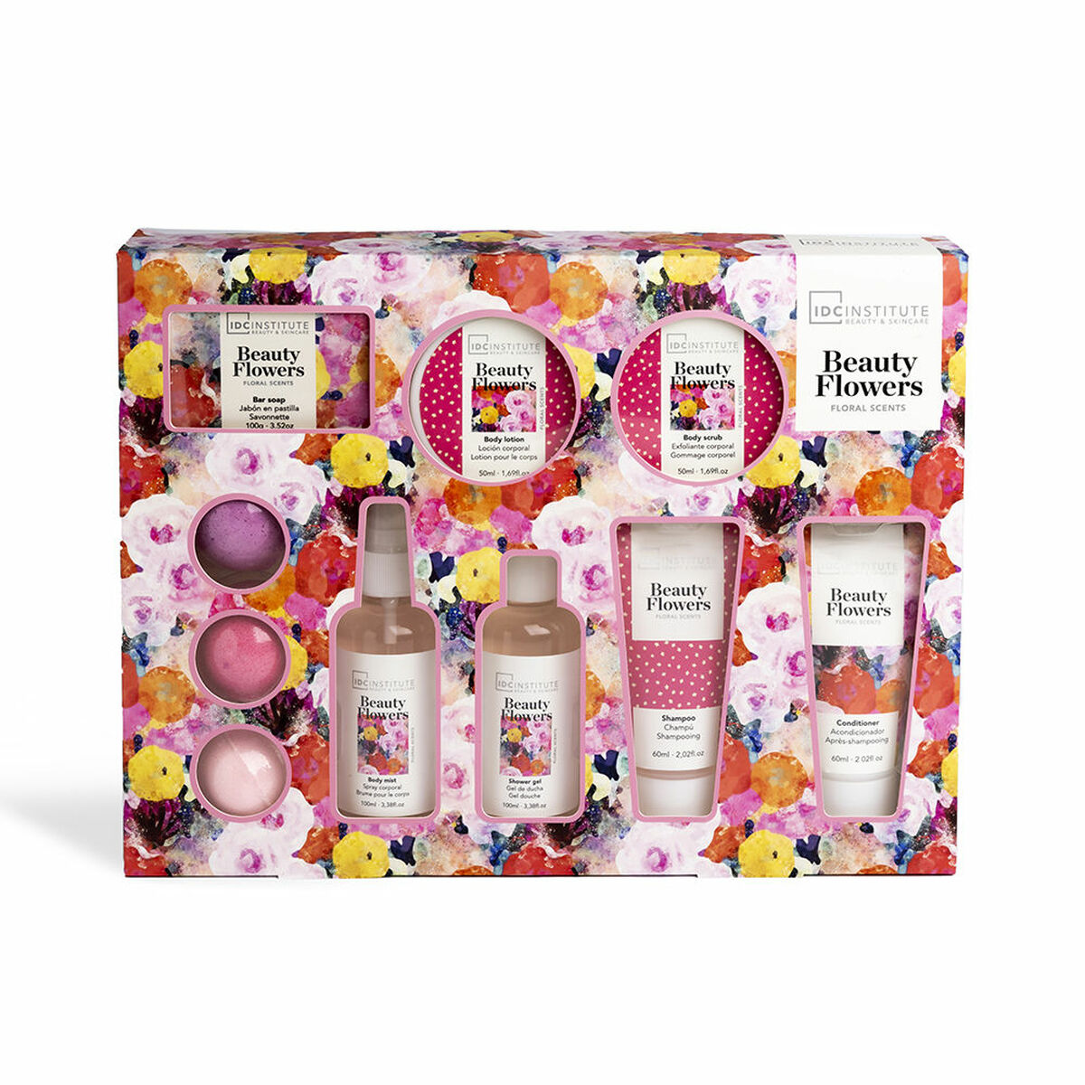 Conjunto de higiene IDC Institute BEAUTY FLOWERS