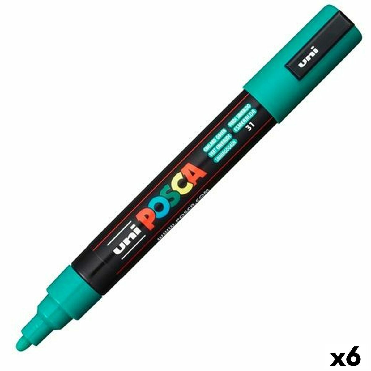 Marcador POSCA Verde Esmeralda (6 Unidades)