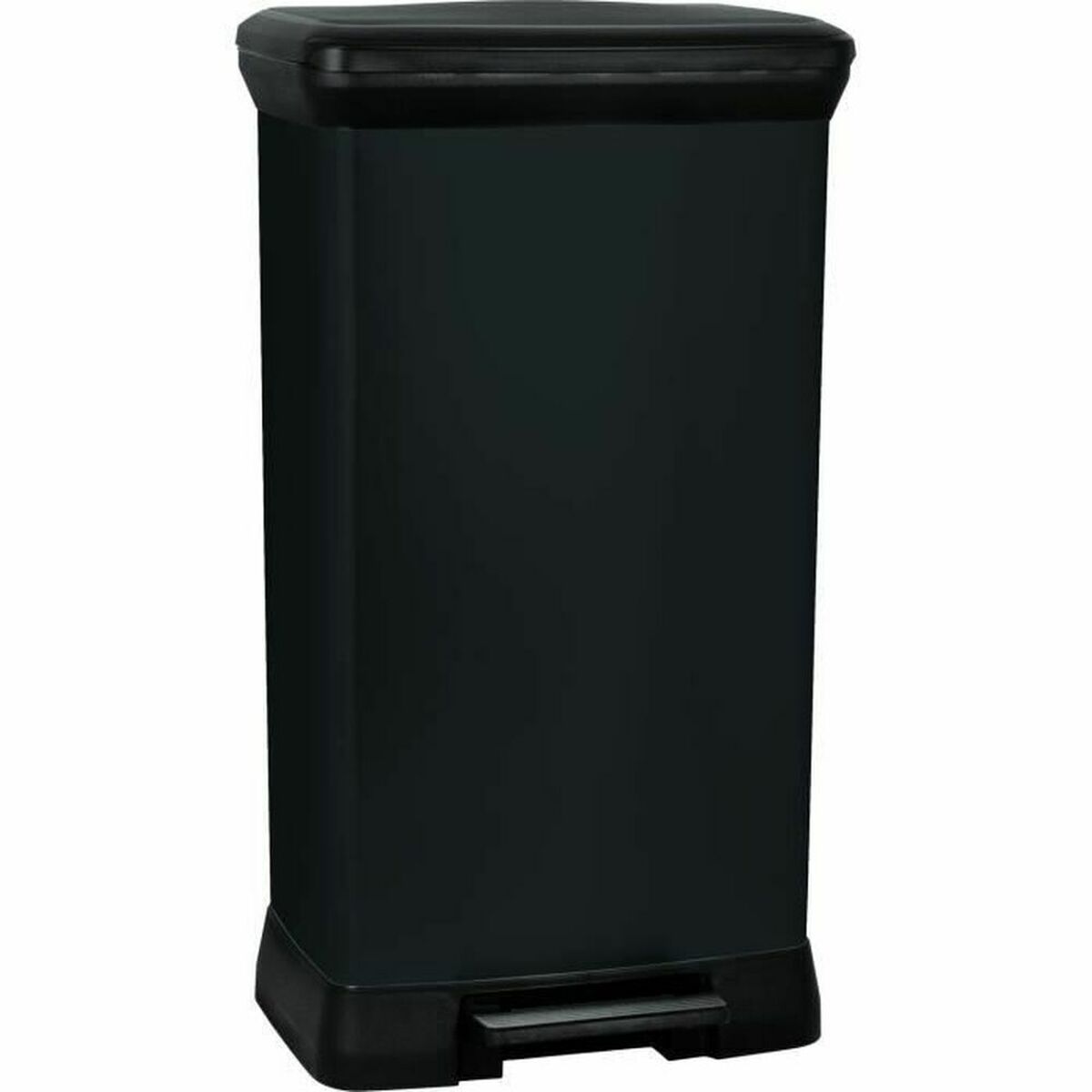 Caixote do lixo Curver Preto 50 L Metal Plástico