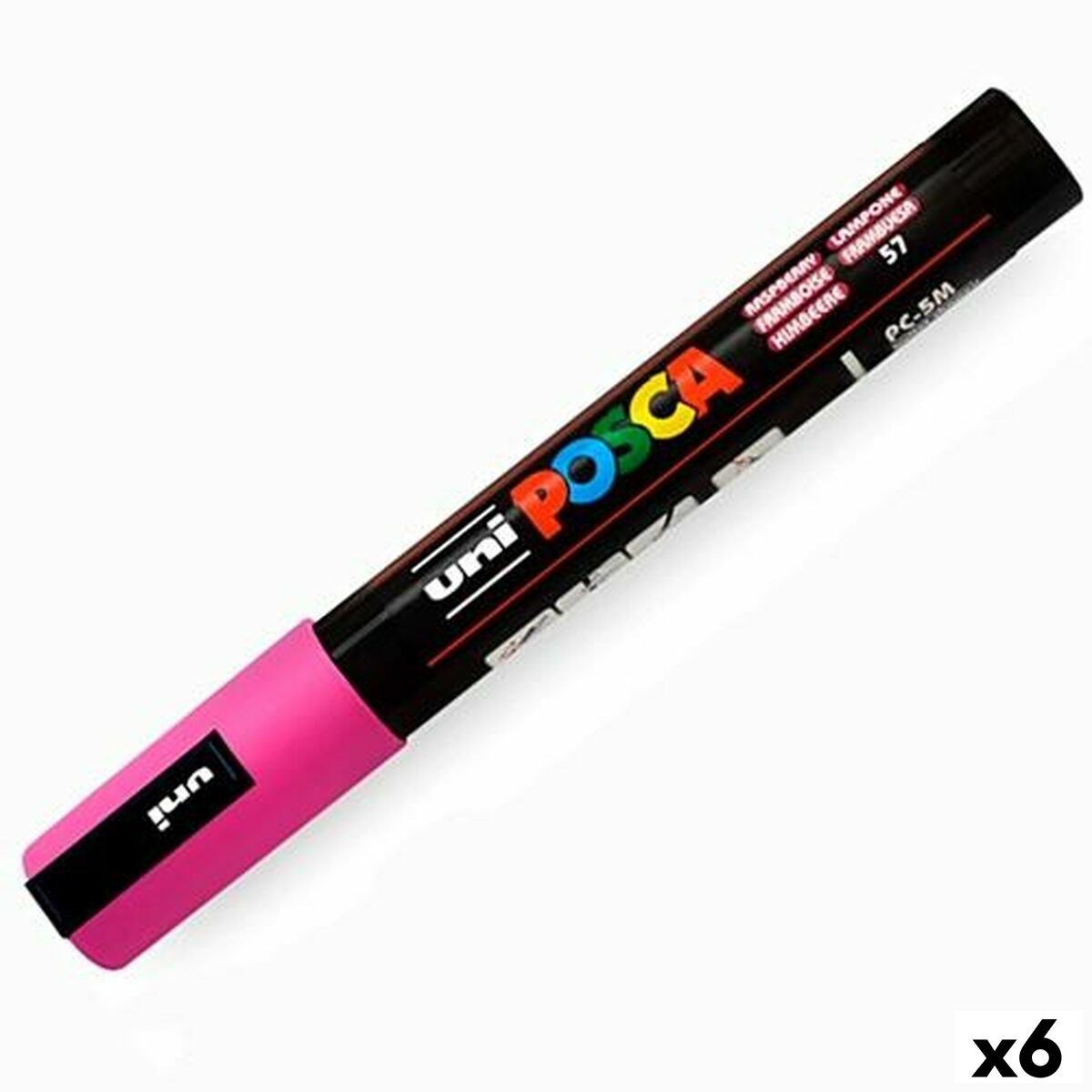 Marcador POSCA PC-5M Framboesa (6 Unidades)