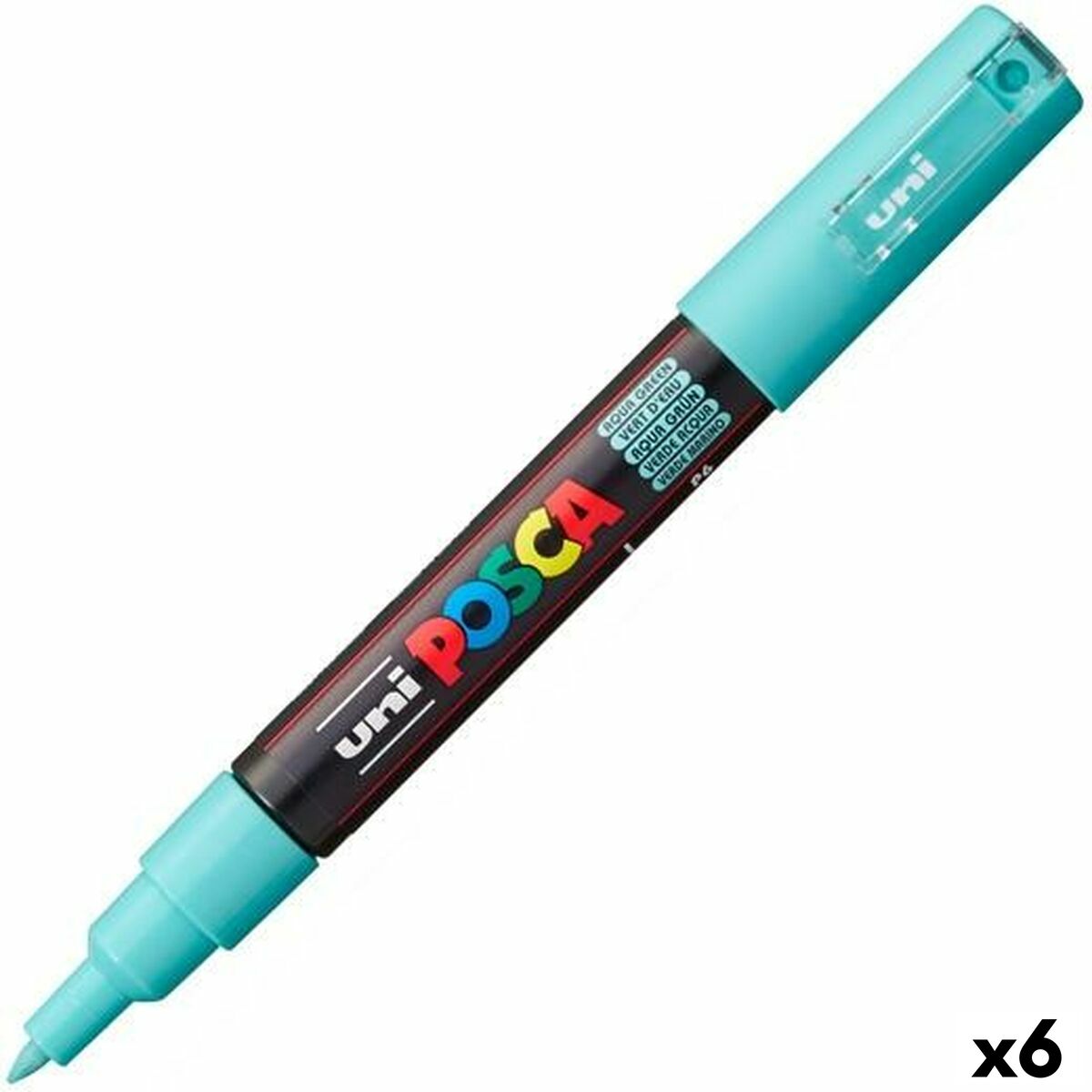Marcador POSCA PC-1M Água-marinha (6 Unidades)
