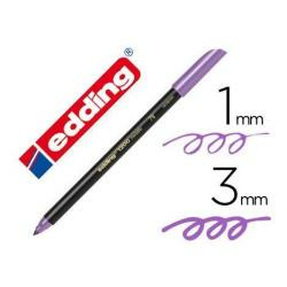 Rotulador Edding 1200-78 Violeta (10 Unidades)