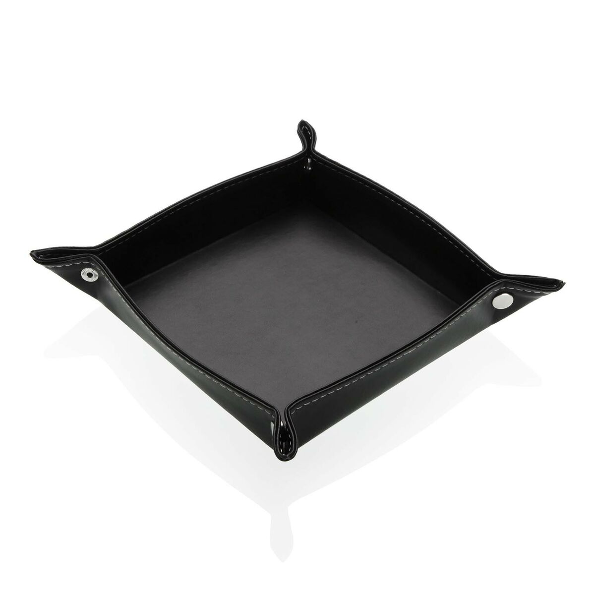 Tabuleiro de Bolso Versa Preto 18 x 3,6 x 18 cm